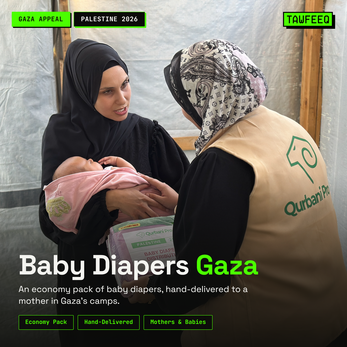 Baby Diapers for Gaza